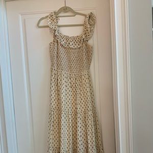 Smocked boho maxi